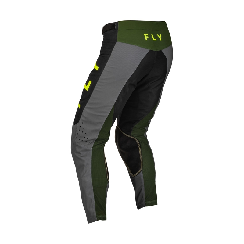FLY Racing Kinetic Jet crno-zelene Hi-Vis Motocross hlače rasprodaja