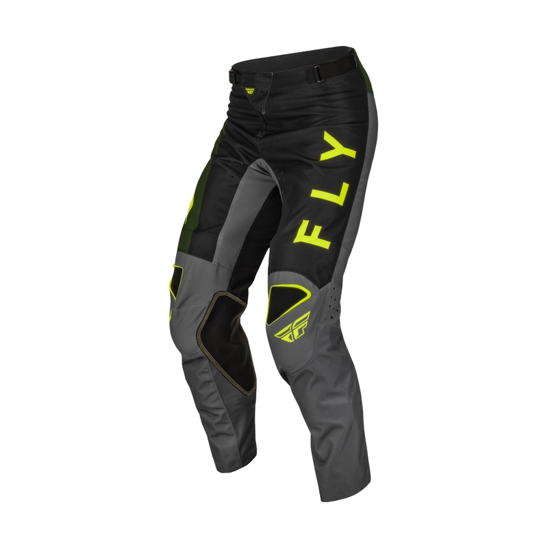FLY Racing Kinetic Jet crno-zelene Hi-Vis Motocross hlače rasprodaja