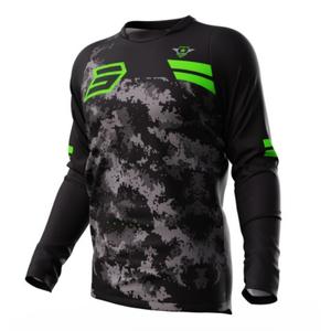 Motocross majica Shot Devo Army crno-sivo-zelena