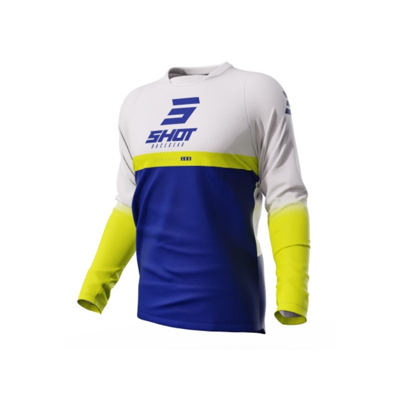 Motocross dres Shot Devo Reflex plavo-bijelo-fluo žuto rasprodaja
