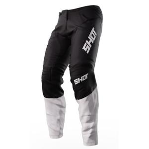 Motocross hlače Shot Devo Reflex crno-bijele