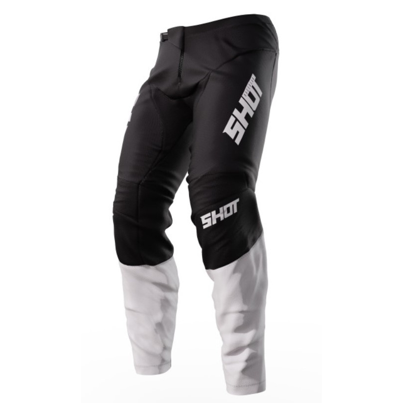 Motocross hlače Shot Devo Reflex crno-bijele rasprodaja