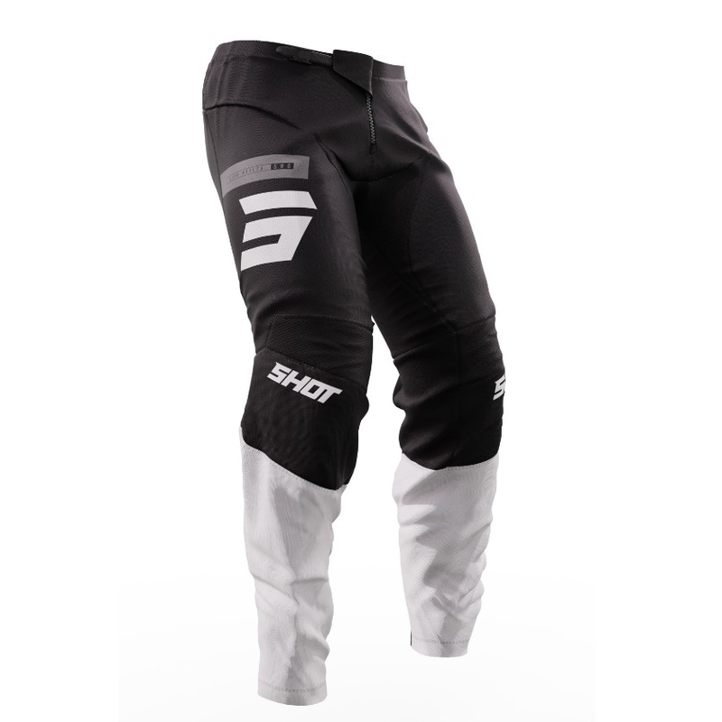 Motocross hlače Shot Devo Reflex crno-bijele rasprodaja