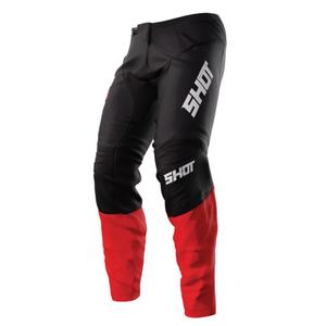 Motocross hlače Shot Devo Reflex crno-crvene