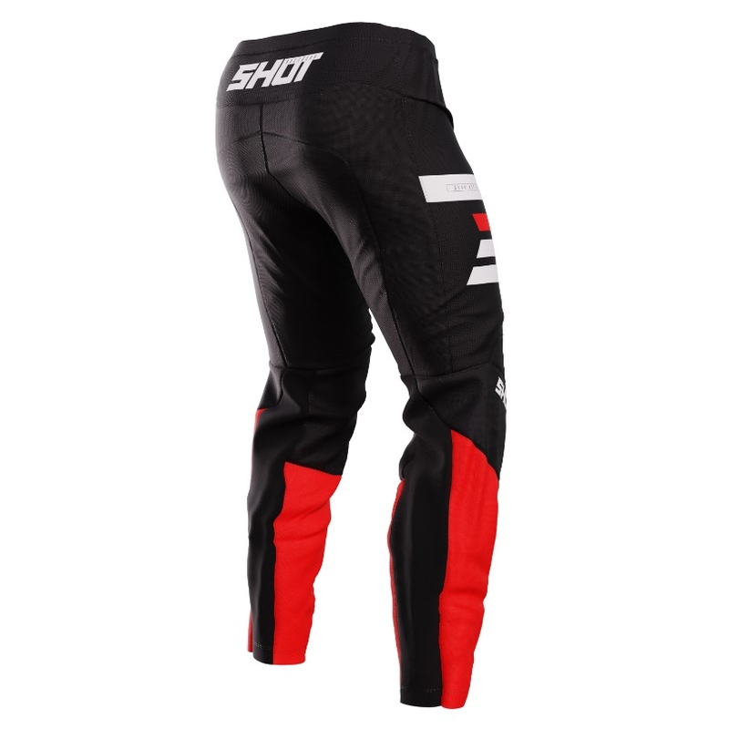 Motocross hlače Shot Devo Reflex crno-crvene rasprodaja