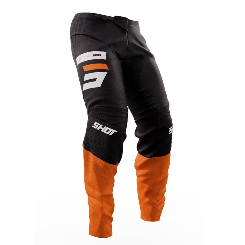 Motocross hlače Shot Devo Reflex crno-narančaste rasprodaja