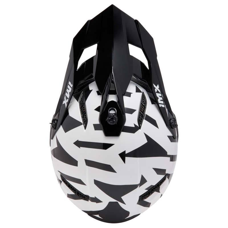 Motocross kaciga iMX FMX-02 crno-bijela-fluo žuta