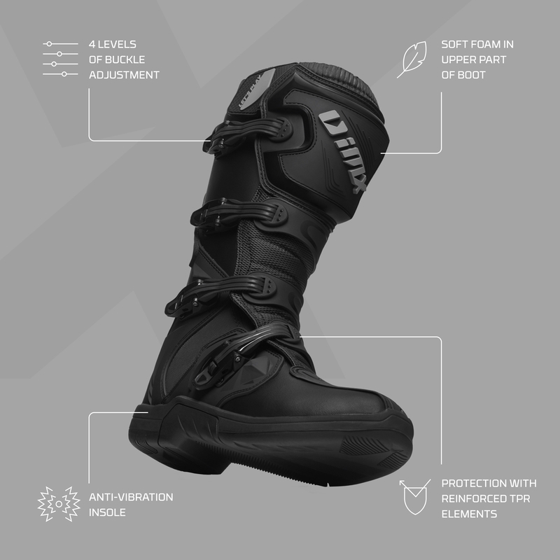 Motorističke čizme iMX Racing X-Two crne rasprodaja