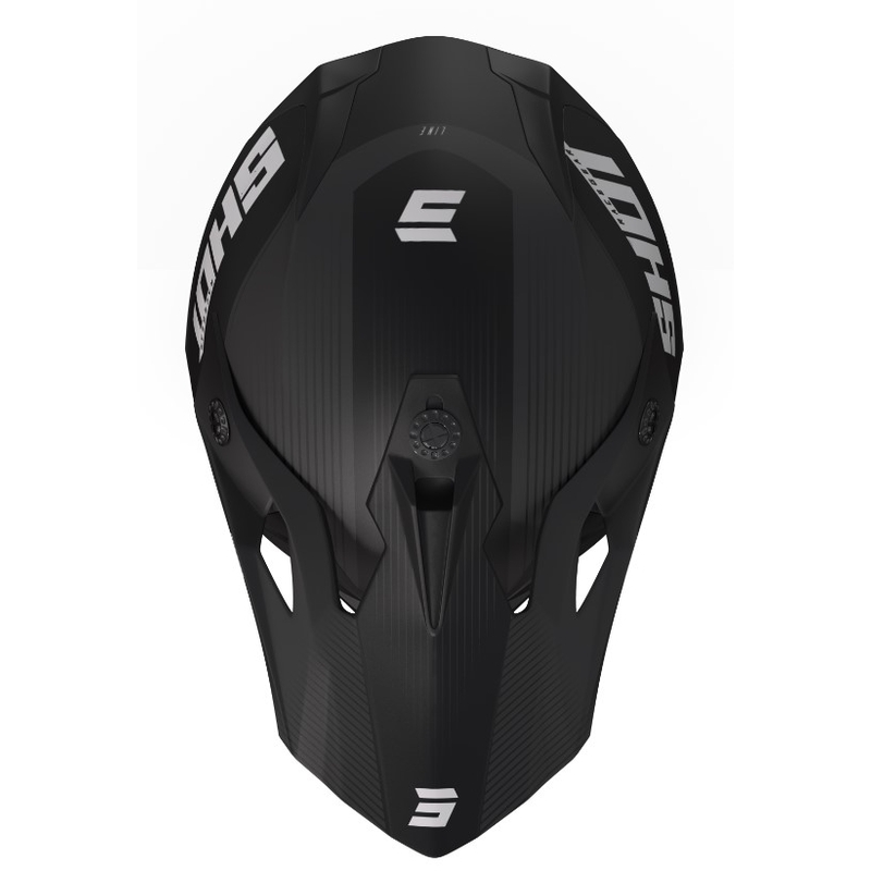 Motocross kaciga Shot Pulse Line siva mat