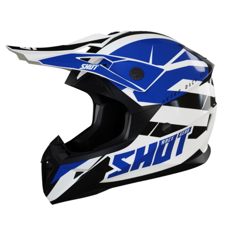 Shot Pulse Kid Revenge Motocross kaciga crno-plavo-bijela rasprodaja
