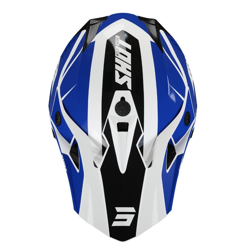 Shot Pulse Kid Revenge Motocross kaciga crno-plavo-bijela rasprodaja