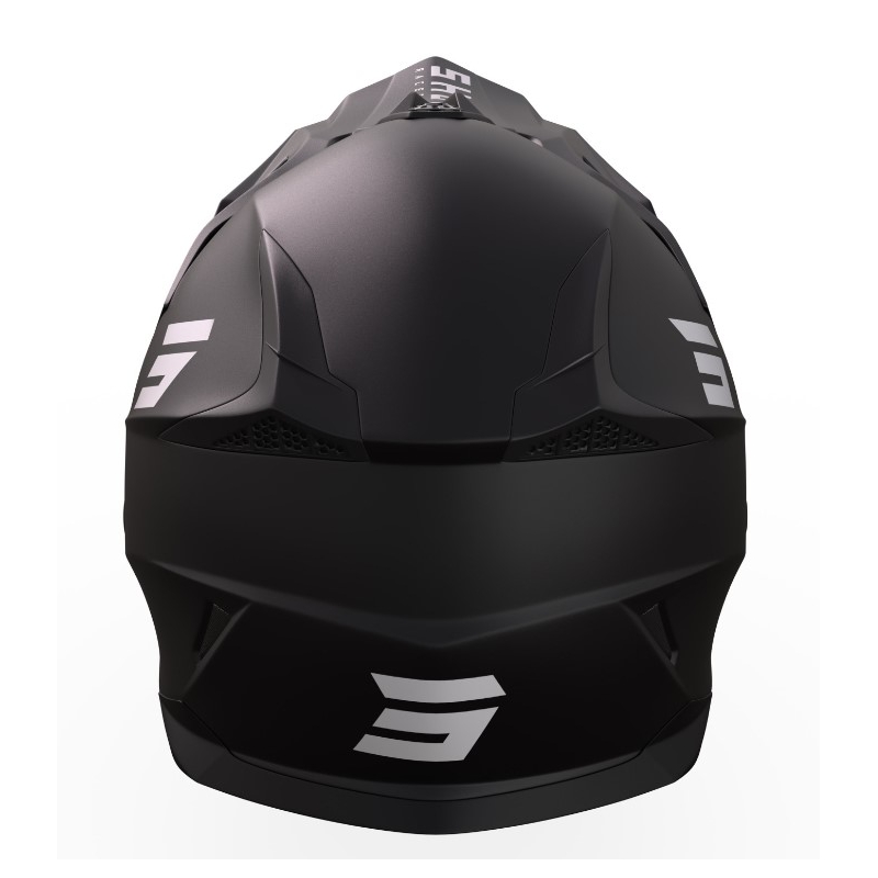 Dječja kaciga za motocross Shot Pulse Kid Solid crna mat