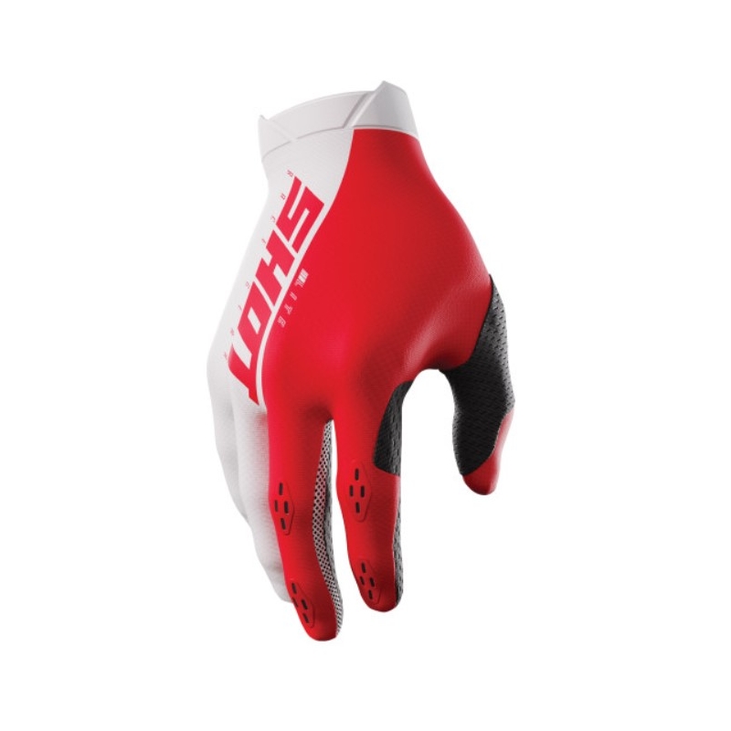 Shot Lite motocross rukavice bijele-crvene rasprodaja