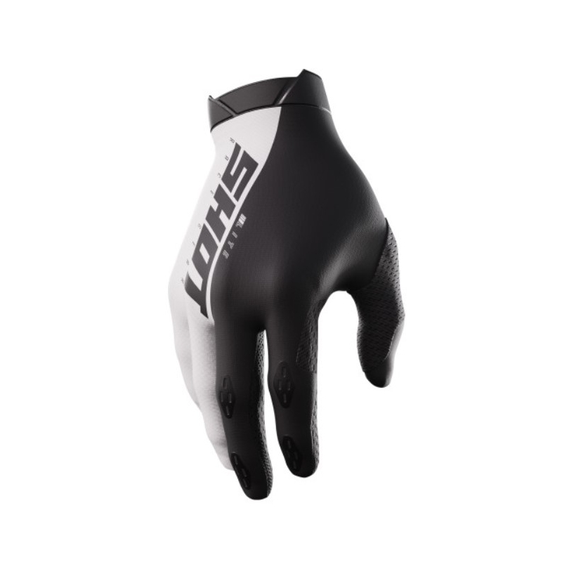 Motocross rukavice Shot Lite crno-bijele