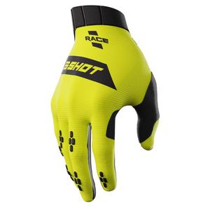 Shot Race Motocross rukavice Black-Fluo Yellow rasprodaja