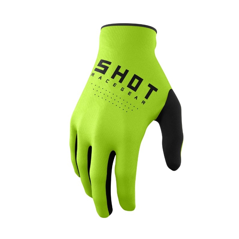 Rukavica za motocross Shot Raw Black-Fluo Green rasprodaja