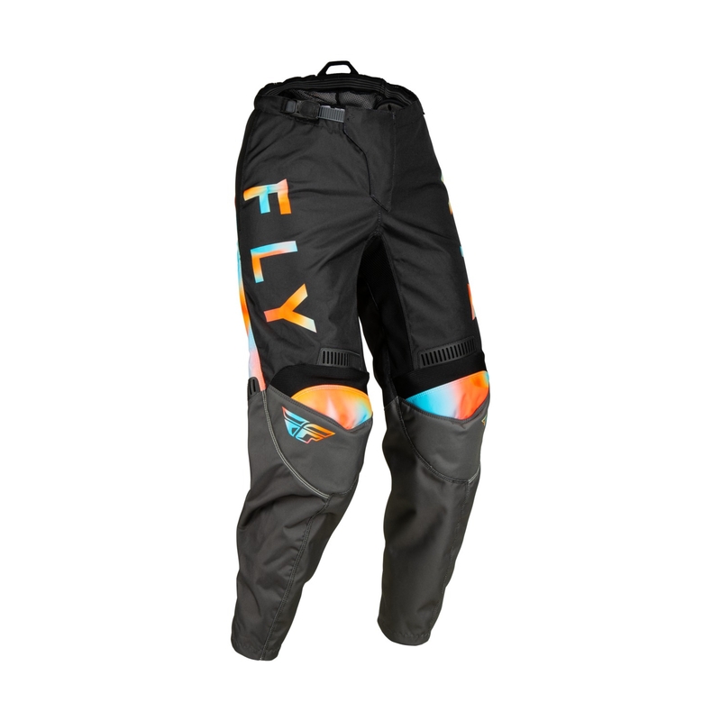 FLY Racing F-16 2023 Ženske motocross hlače sivo-ružičasto-plave