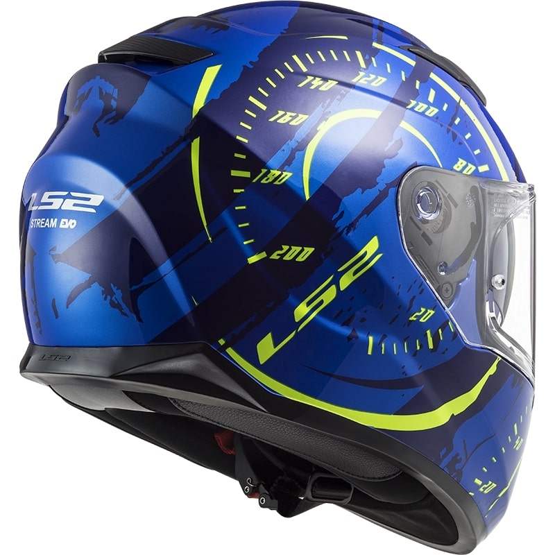 Integralna motociklistička kaciga LS2 FF320 Stream EVO Tacho plavo-fluo žuta