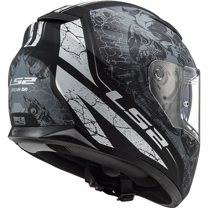 Integralna motociklistička kaciga LS2 FF320 Stream EVO Throne crno-titanium