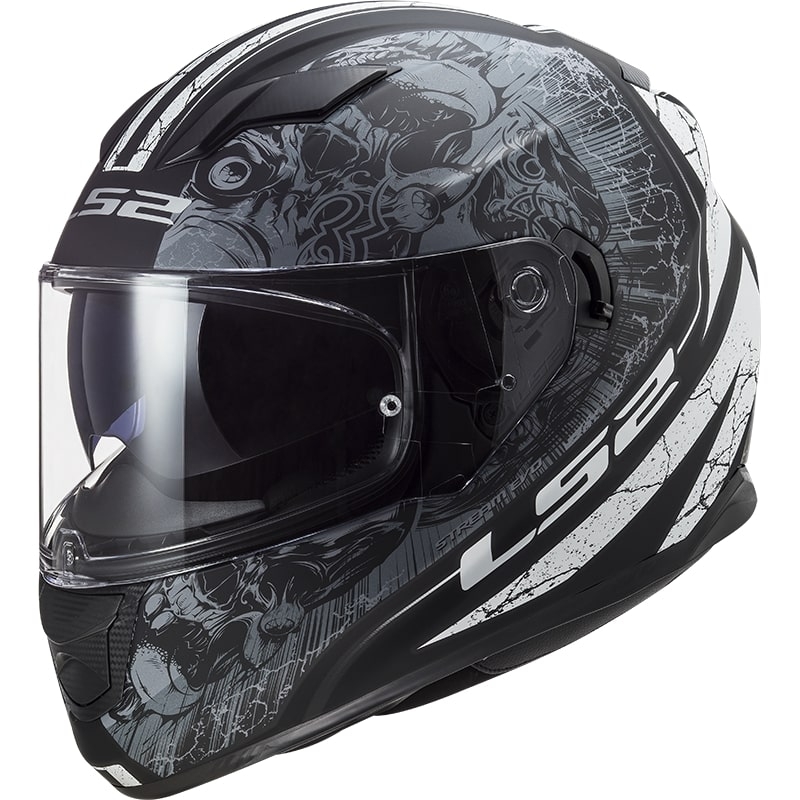 Integralna motociklistička kaciga LS2 FF320 Stream EVO Throne crno-titanium