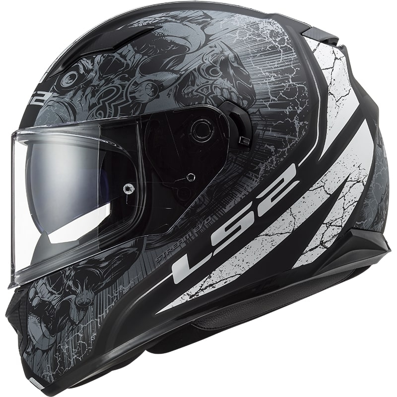 Integralna motociklistička kaciga LS2 FF320 Stream EVO Throne crno-titanium