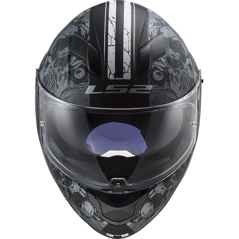 Integralna motociklistička kaciga LS2 FF320 Stream EVO Throne crno-titanium
