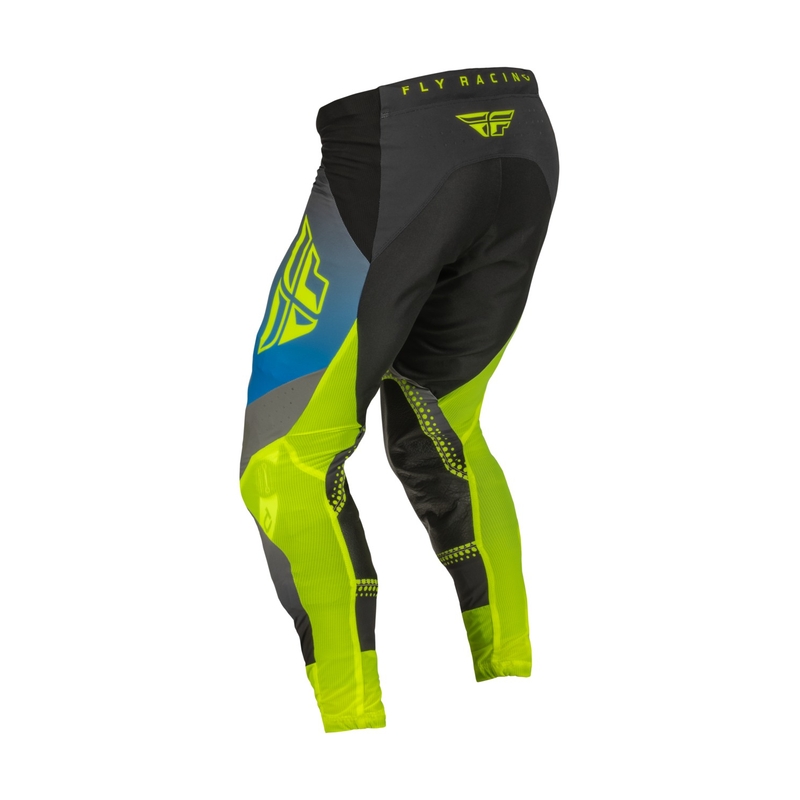 FLY Racing Lite 2023 sivo-plave Hi-Vis Motocross hlače rasprodaja