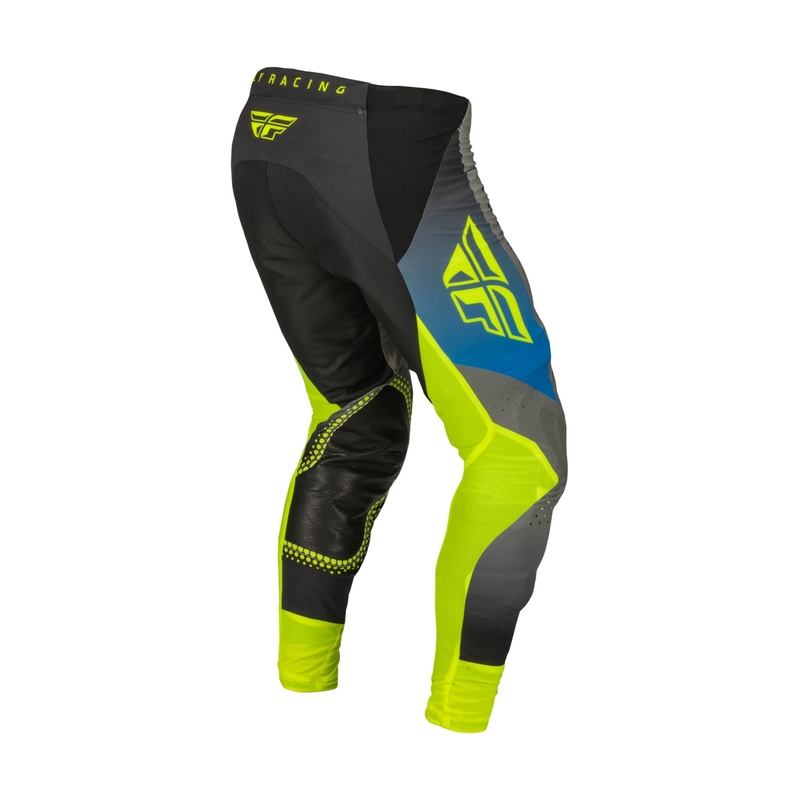 FLY Racing Lite 2023 sivo-plave Hi-Vis Motocross hlače rasprodaja