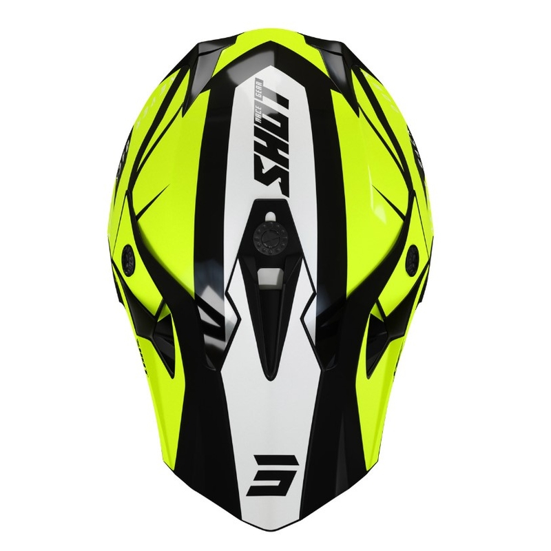 Shot Pulse Kid Revenge Motocross kaciga crno-bijela-fluo žuta rasprodaja