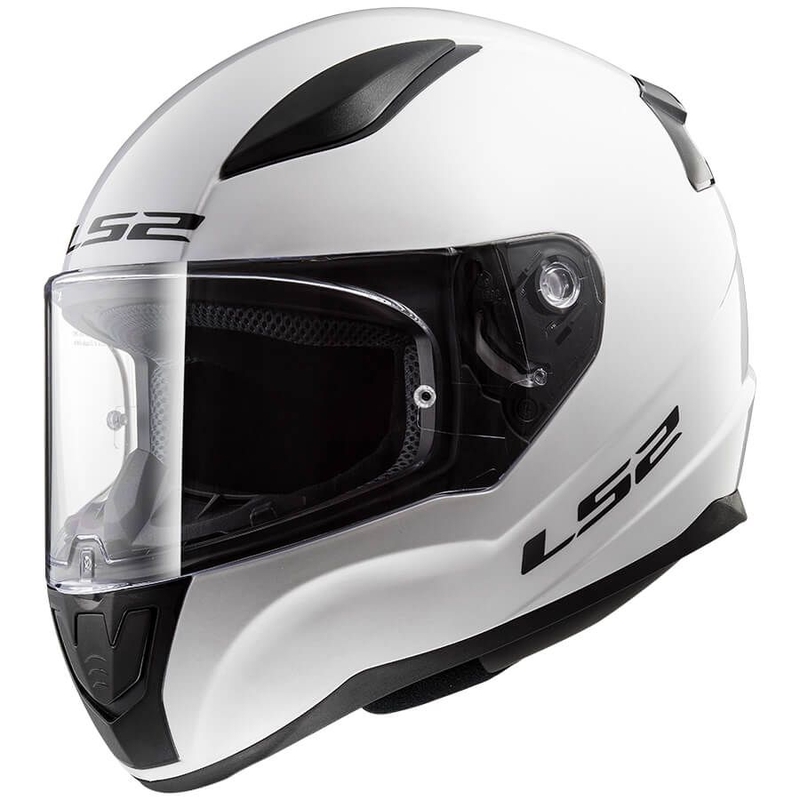 Dječja integralna motociklistička kaciga LS2 FF353 Rapid Mini Single Mono sjajno bijela