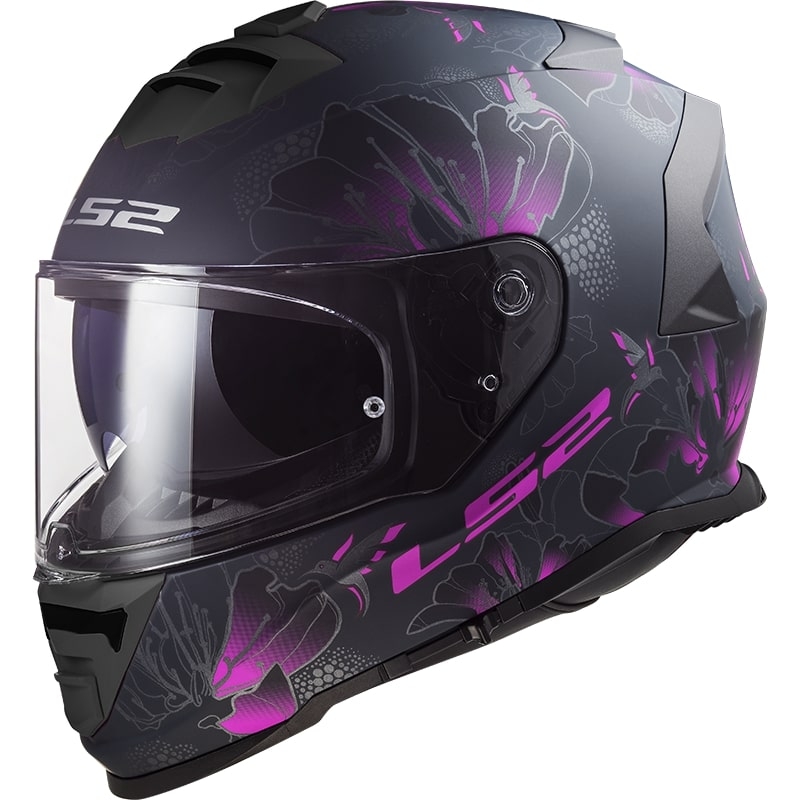 Integralna motociklistička kaciga LS2 FF800 Storm Burst crno-roza mat