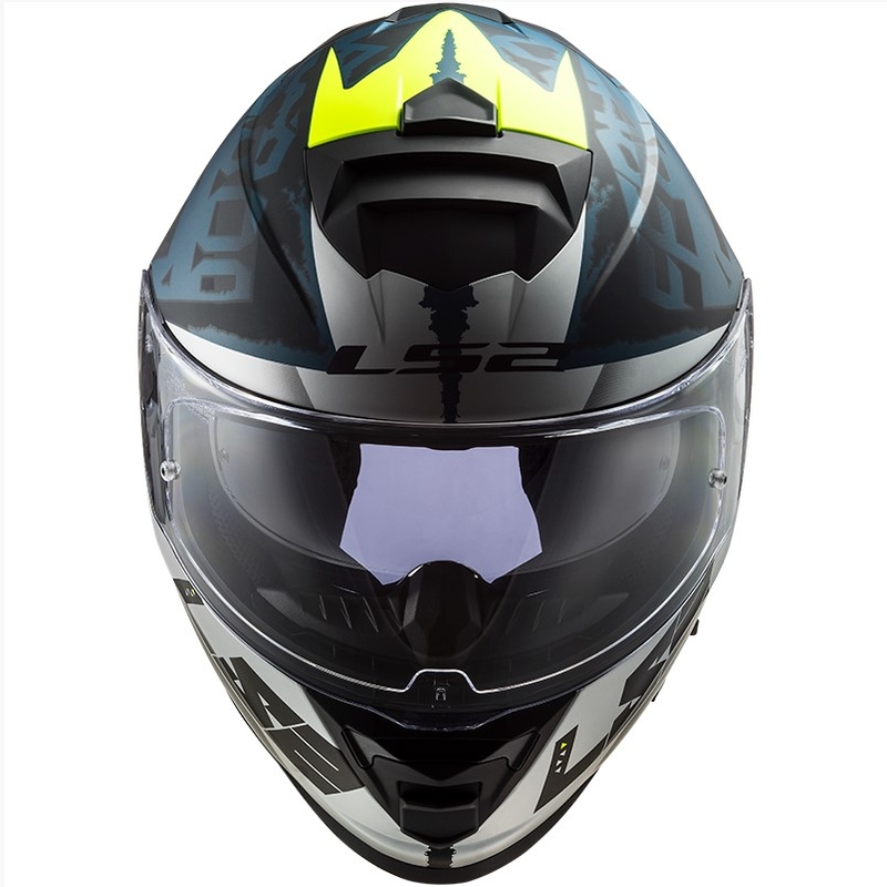 Integralna motociklistička kaciga LS2 FF800 Storm Sprinter crna-srebrna-plava