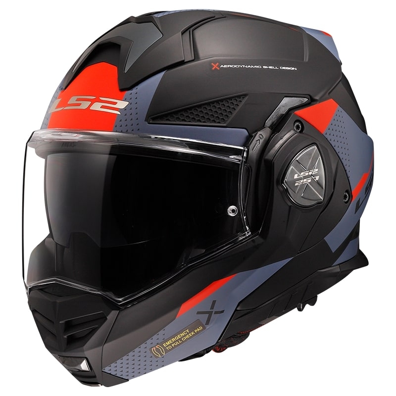 LS2 FF901 Advant X Oblivion preklopna motociklistička kaciga crno-plavo-crvena