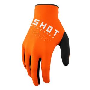 Shot Raw Motocross rukavice crno-bijelo-narančaste rasprodaja