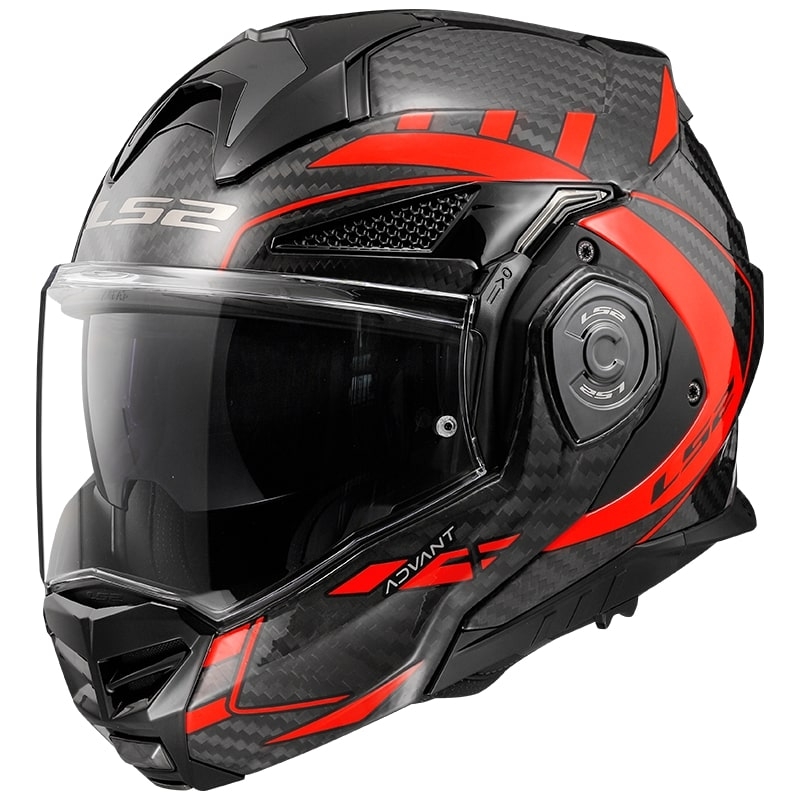 Motociklistička kaciga na preklop LS2 FF901 Advant XC Future crna-fluo crvena