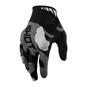 Motocross rukavice Shot Drift Camo crno-kamo sive