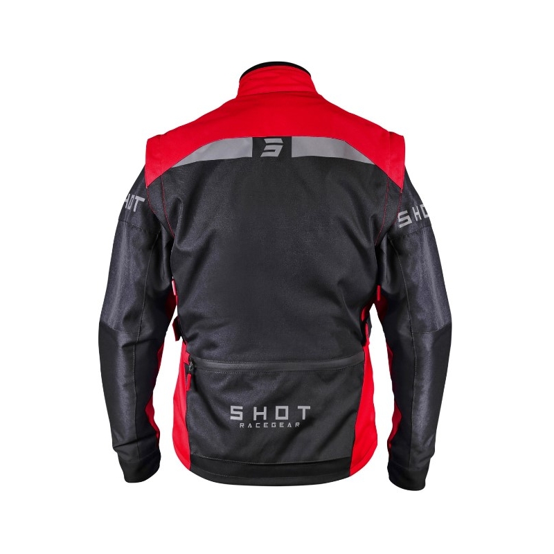 Motociklistička jakna Shot Racetech crno-crvena