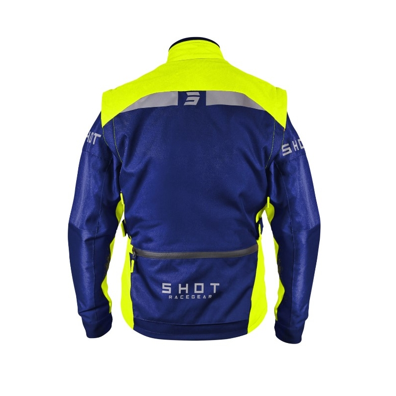 Motociklistička jakna Shot Racetech plavo-fluo žuta