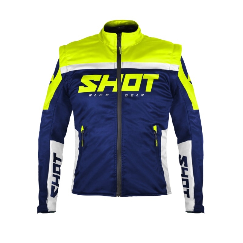 Softshell jakna Shot Softshell Lite 2.0 plavo-bijela-fluo žuta