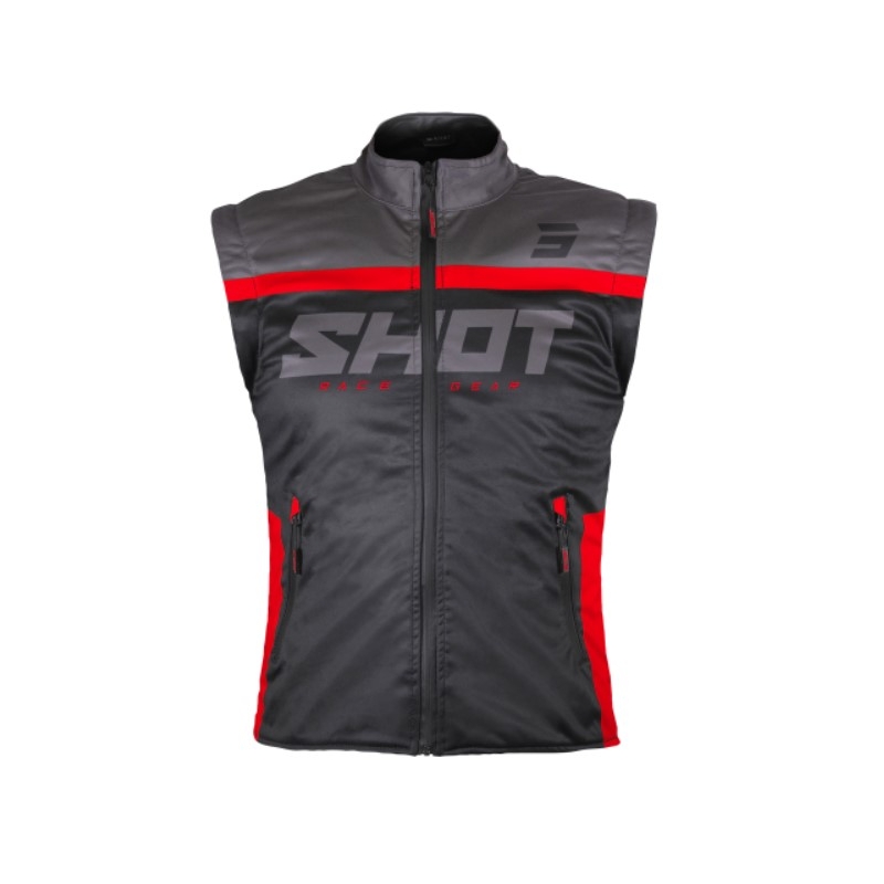 Softshell prsluk Shot Bodywarmer Lite 2.0 crno-crveni