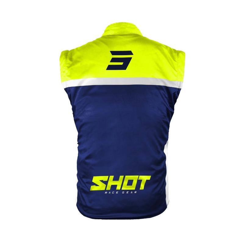 Softshell prsluk Shot Bodywarmer Lite 2.0 plavo-bijelo-fluo žuto rasprodaja