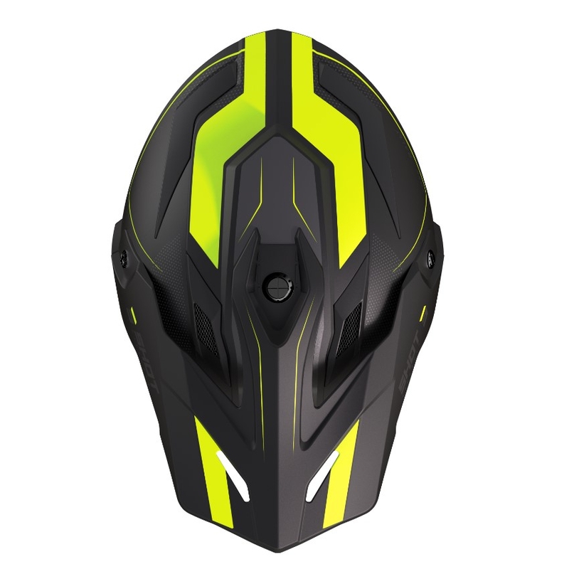 Enduro kaciga Shot Trek Rally crno-fluo žuta