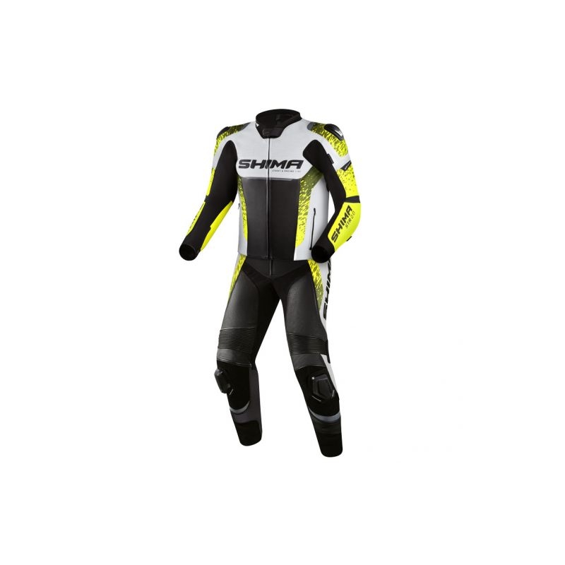 Shima STR 2.0 moto odijelo crno-bijelo-fluo žuto