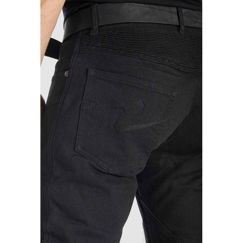Motorističke traperice PANDO MOTO KarlDo Slim crne rasprodaja
