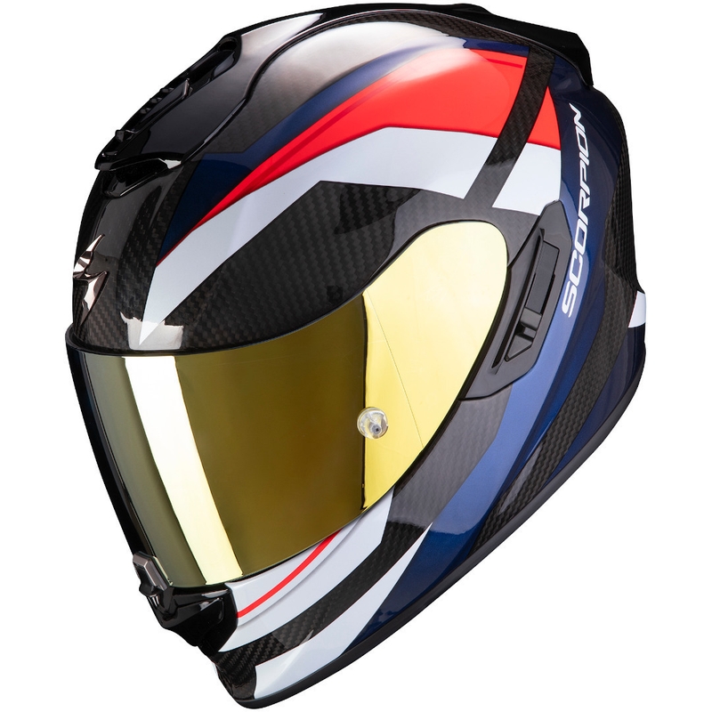 Integralna kaciga Scorpion EXO-1400 Carbon Air Legione crno-crveno-plava - II. kvaliteta