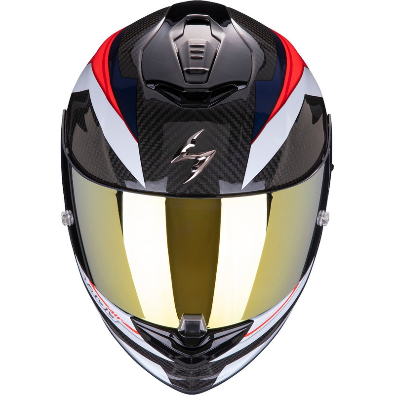 Integralna kaciga Scorpion EXO-1400 Carbon Air Legione crno-crveno-plava - II. kvaliteta