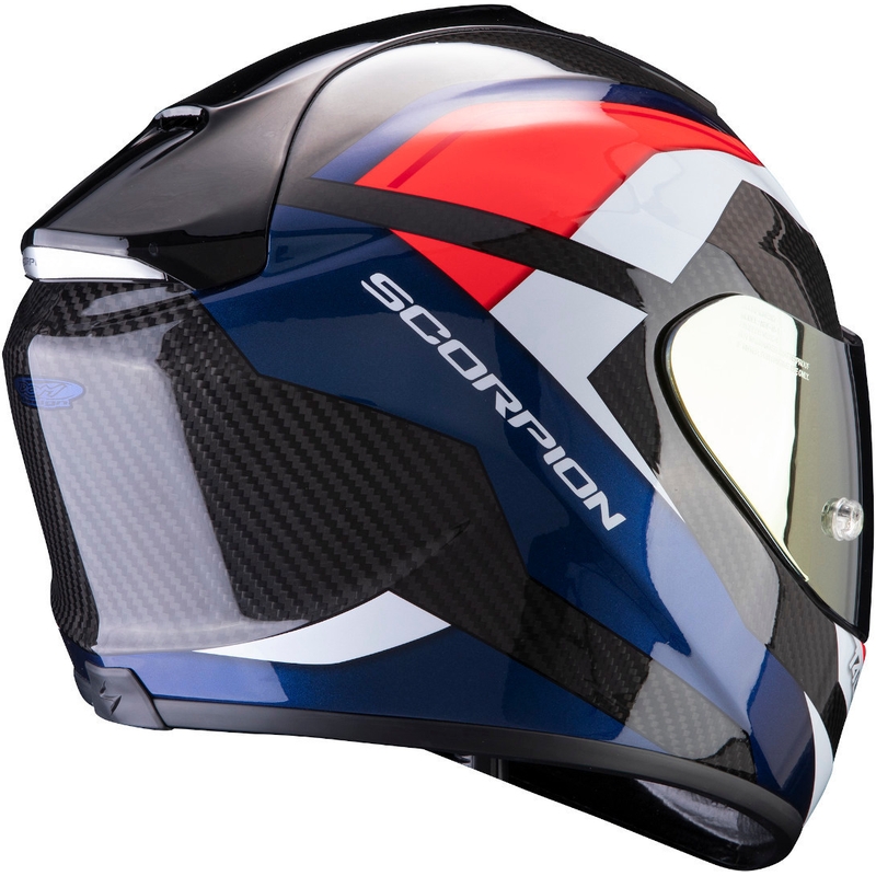 Integralna kaciga Scorpion EXO-1400 Carbon Air Legione crno-crveno-plava - II. kvaliteta
