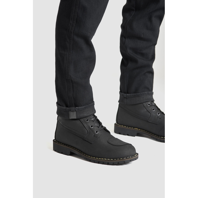 Motorističke traperice PANDO MOTO Steel Black 02 crne rasprodaja