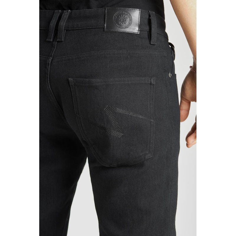 Motorističke traperice PANDO MOTO Steel Black 02 crne rasprodaja