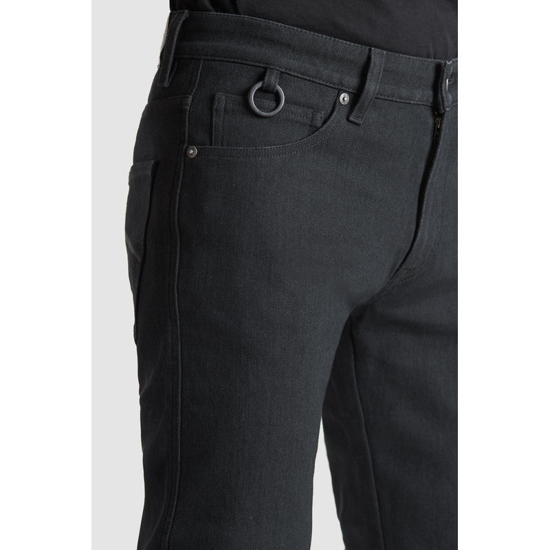 Motorističke traperice PANDO MOTO Steel Black 02 crne rasprodaja